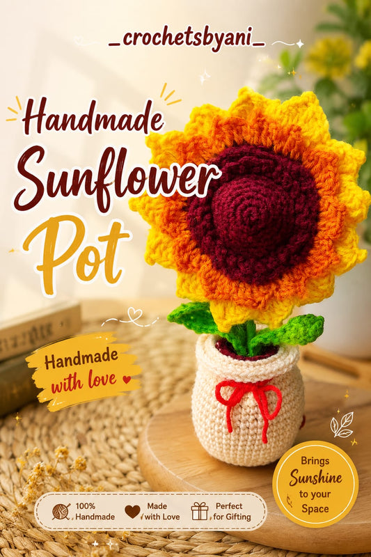 Handmade Sunflower Pot